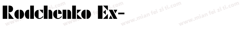 Rodchenko Ex字体转换